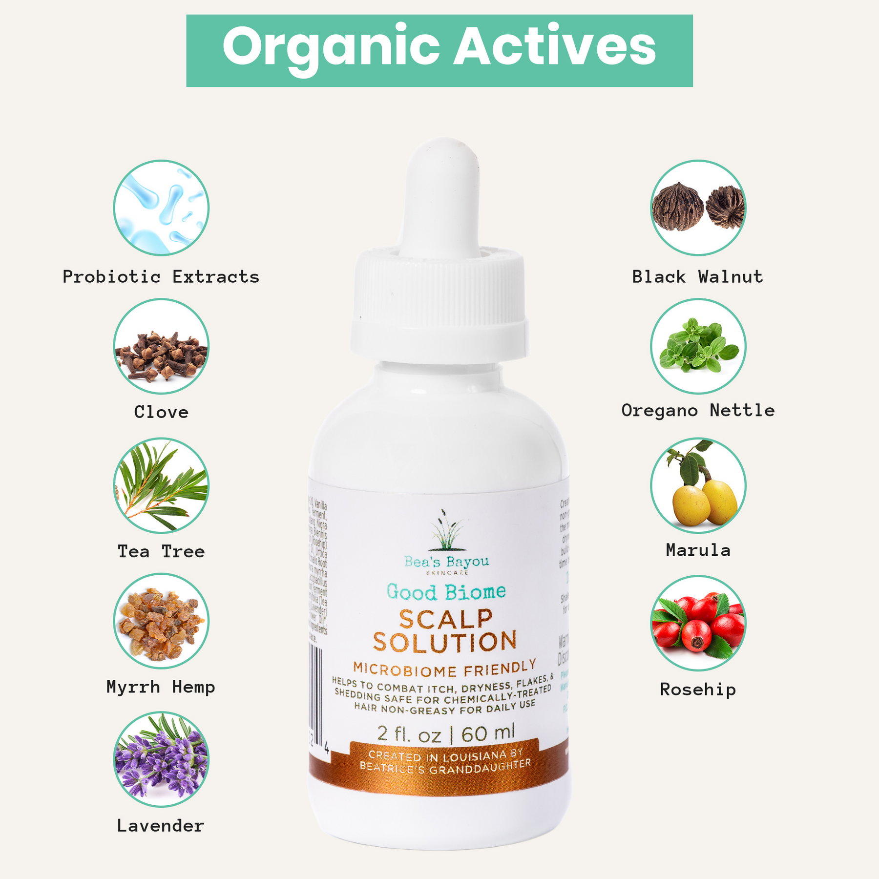 Good Biome Scalp Prebiotic Solution: Herbal Liquid Leave-In