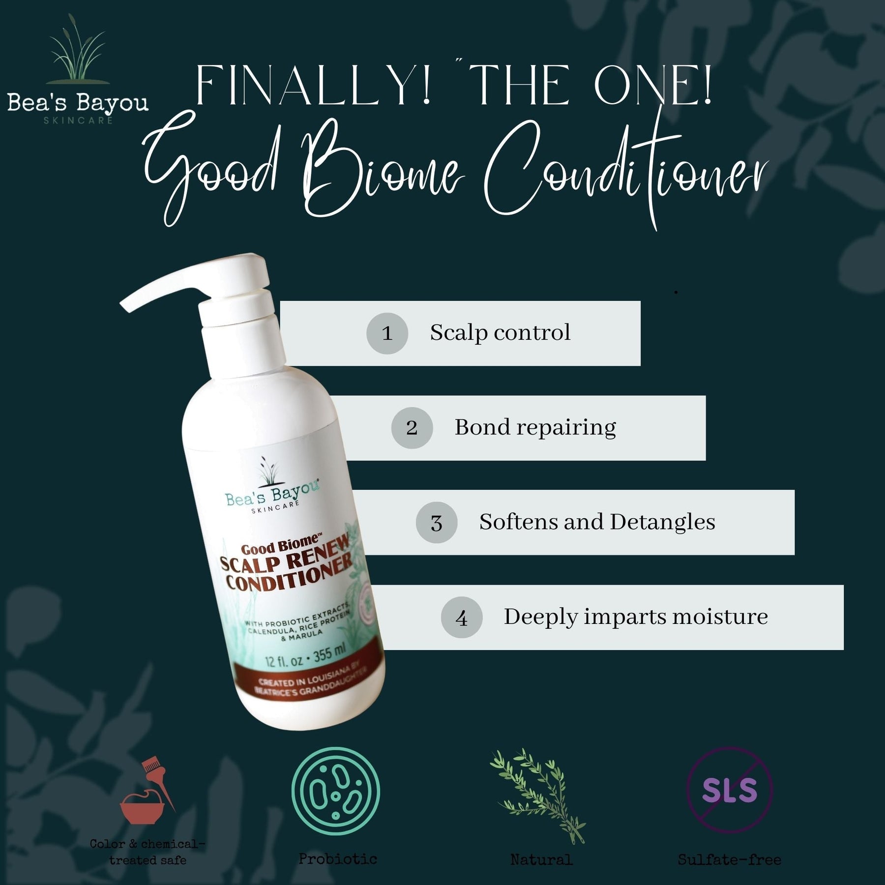 Herbal Moisturizing Seborrheic Conditioner | Flaky, Itchy Scalp