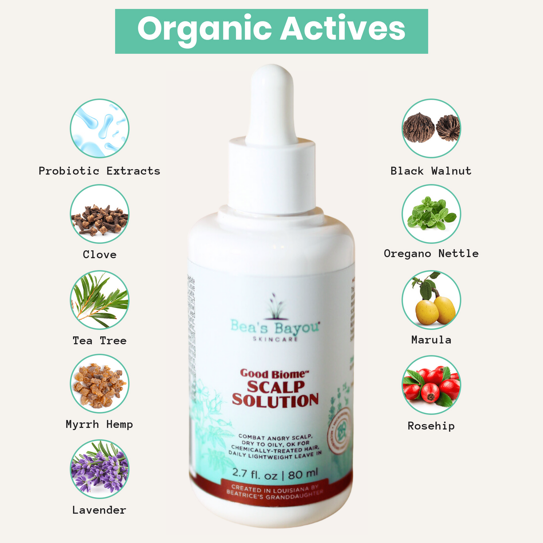 Good Biome Scalp Prebiotic Solution: Herbal Liquid Leave-In