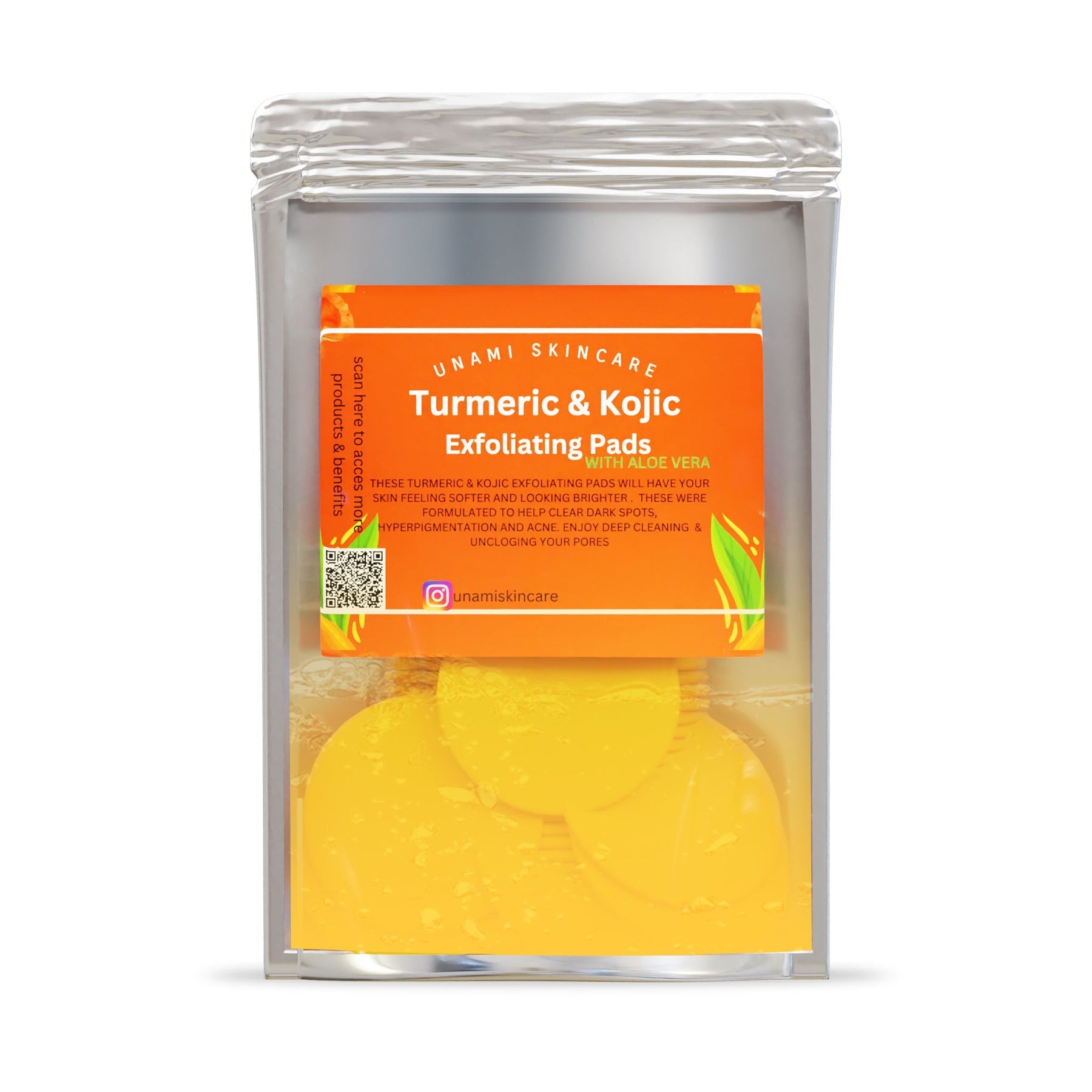 Turmeric & Kojic Acid Exfoliating Pads (40 Pads)