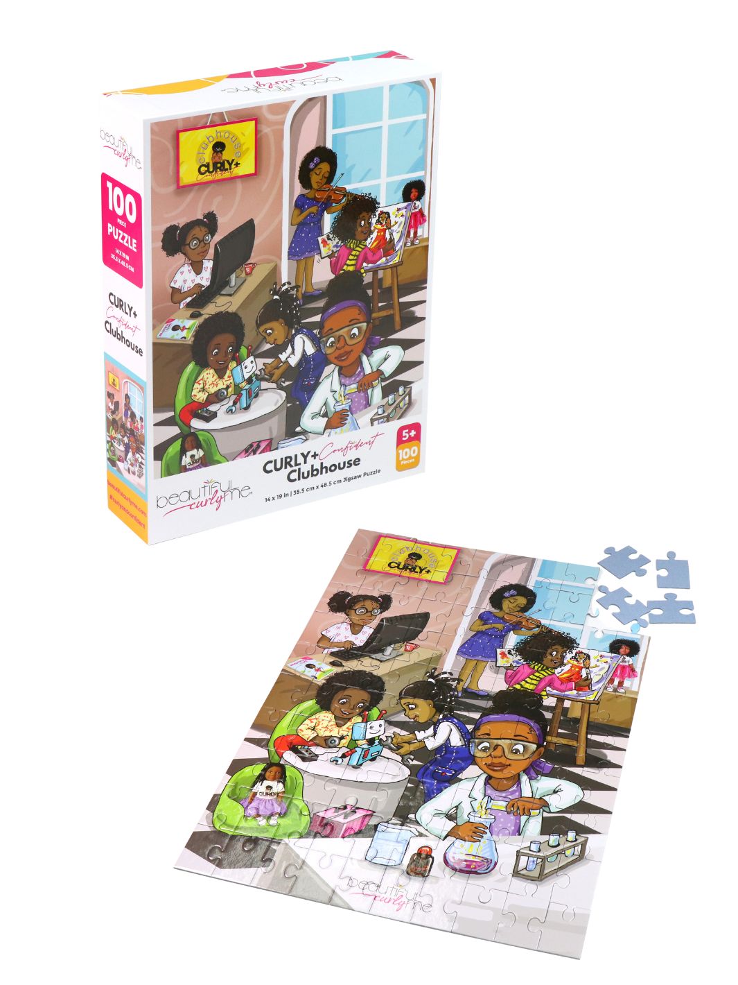 Curly + Confident Clubhouse - 100 Piece STEM Puzzle