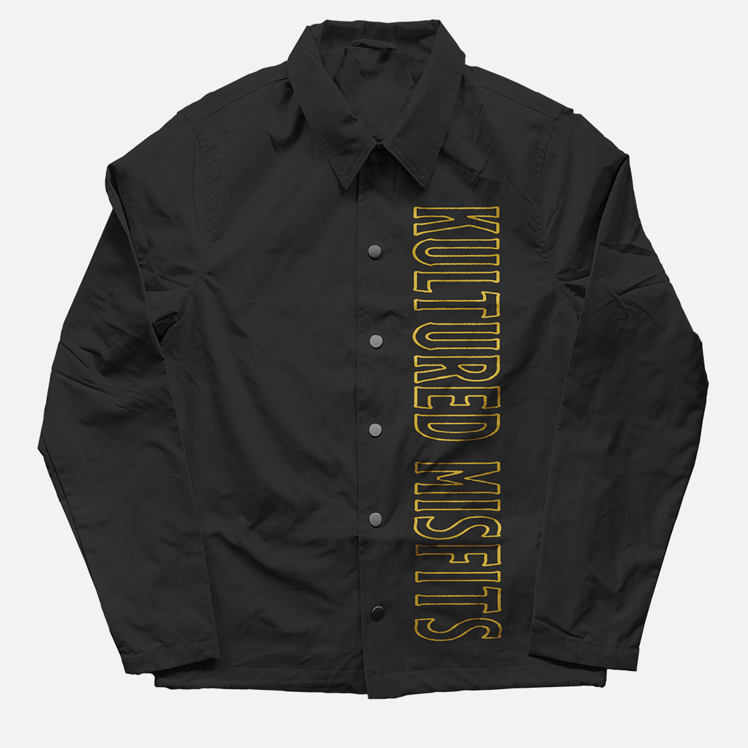 LOOK OUTSIDE COACHES JACKET (SHAQ X QUAVO X KM COLLAB) / BLACK