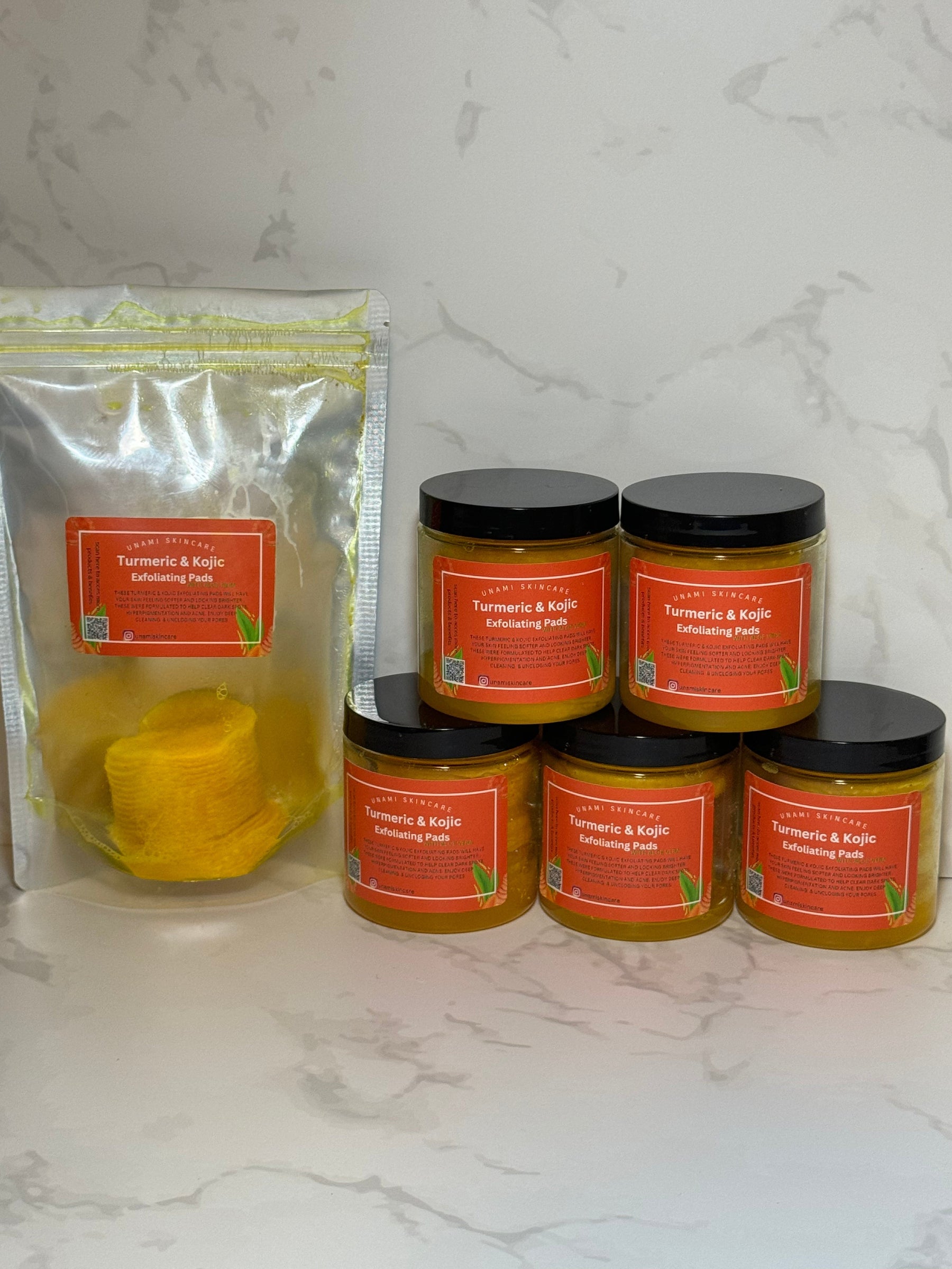 Turmeric & Kojic Acid Exfoliating Pads (40 Pads)