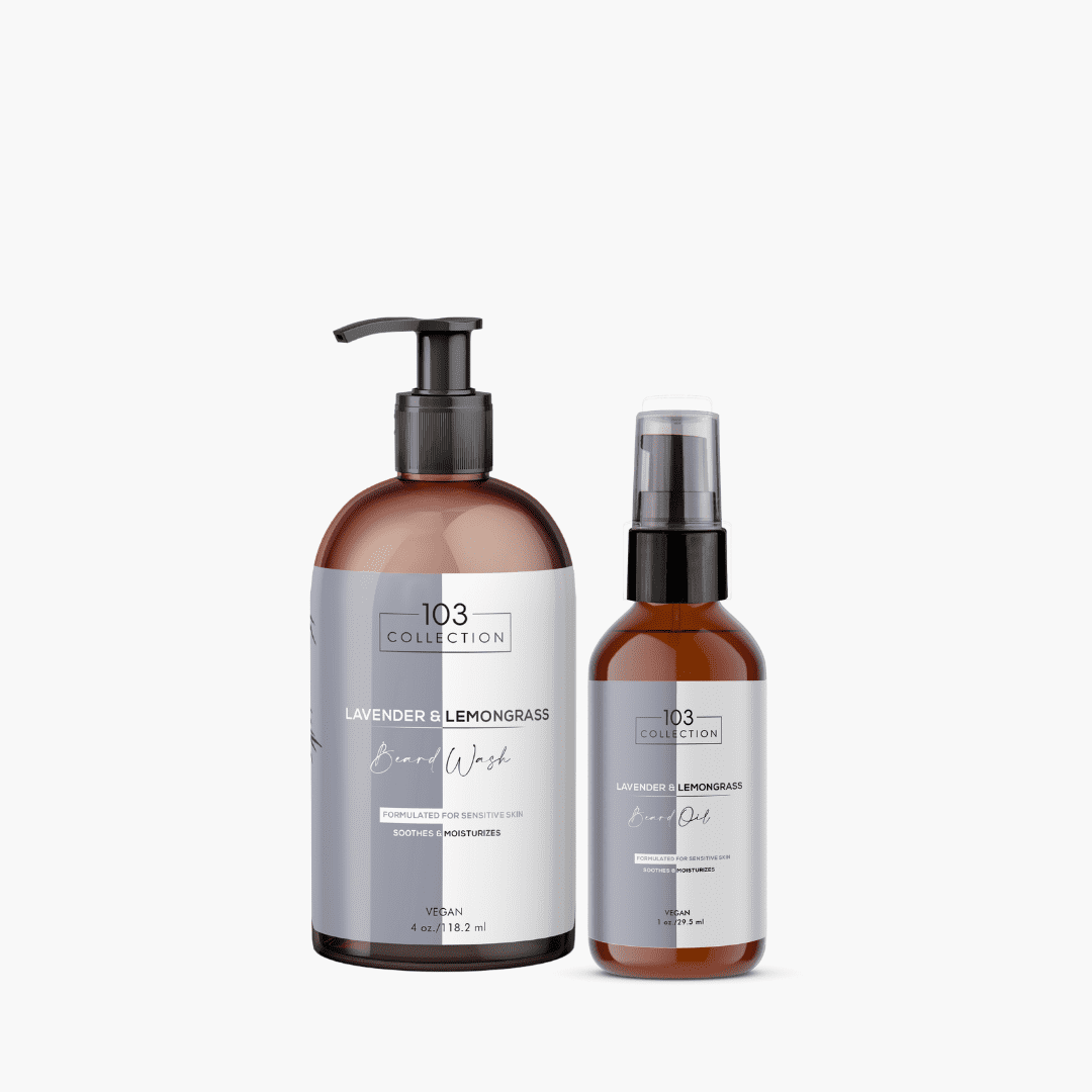 Vegan Lavender & Lemongrass Beard Bundle