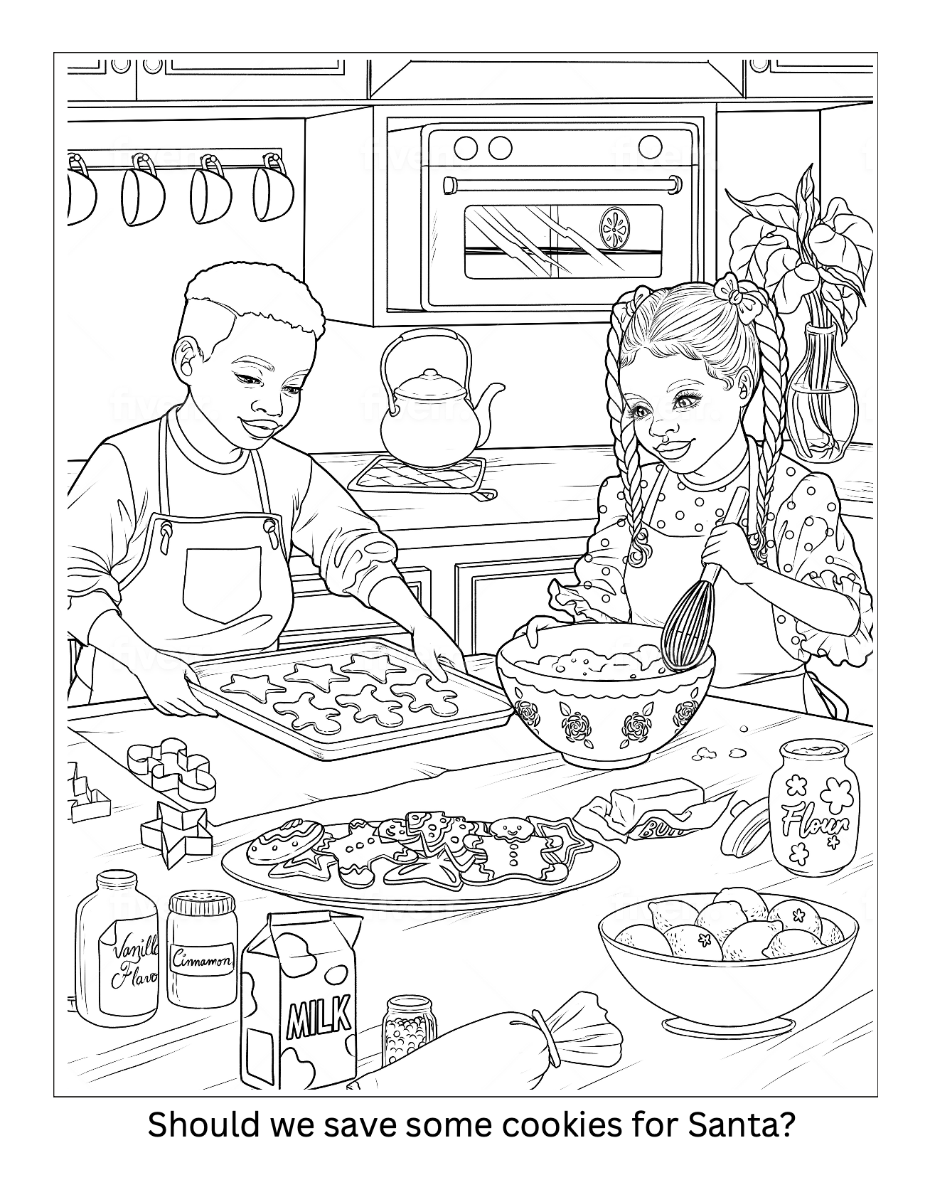 Let It Snow: A Christmas Kwanzaa Coloring Book
