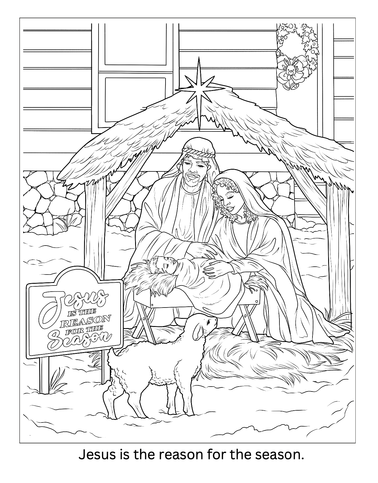 Let It Snow: A Christmas Kwanzaa Coloring Book