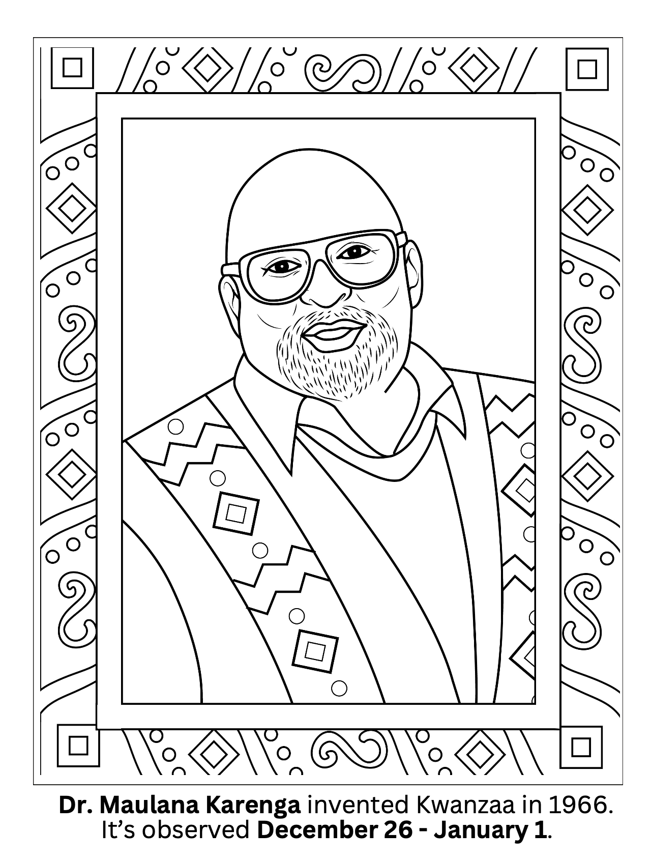 Let It Snow: A Christmas Kwanzaa Coloring Book