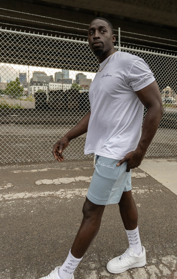 Live Above Tech Fleece Shorts- Titans Blue