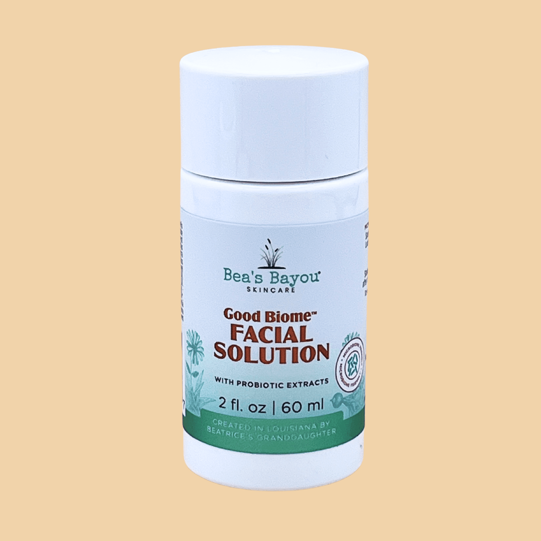 Herbal Hydrating Prebiotic AHA + BHA Face Solution - 2 Fl Oz