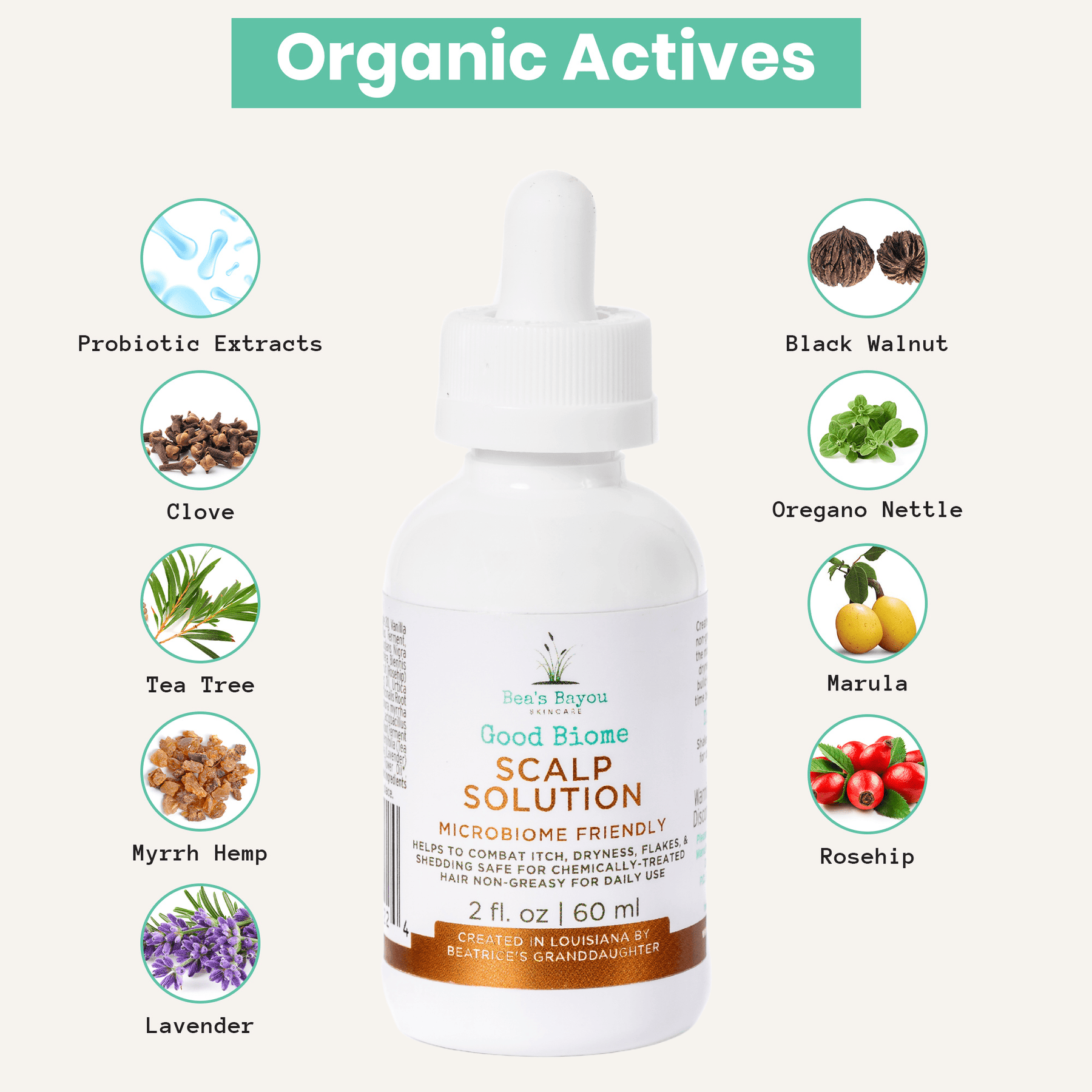 Good Biome Scalp Prebiotic Solution: Herbal Liquid Leave-In
