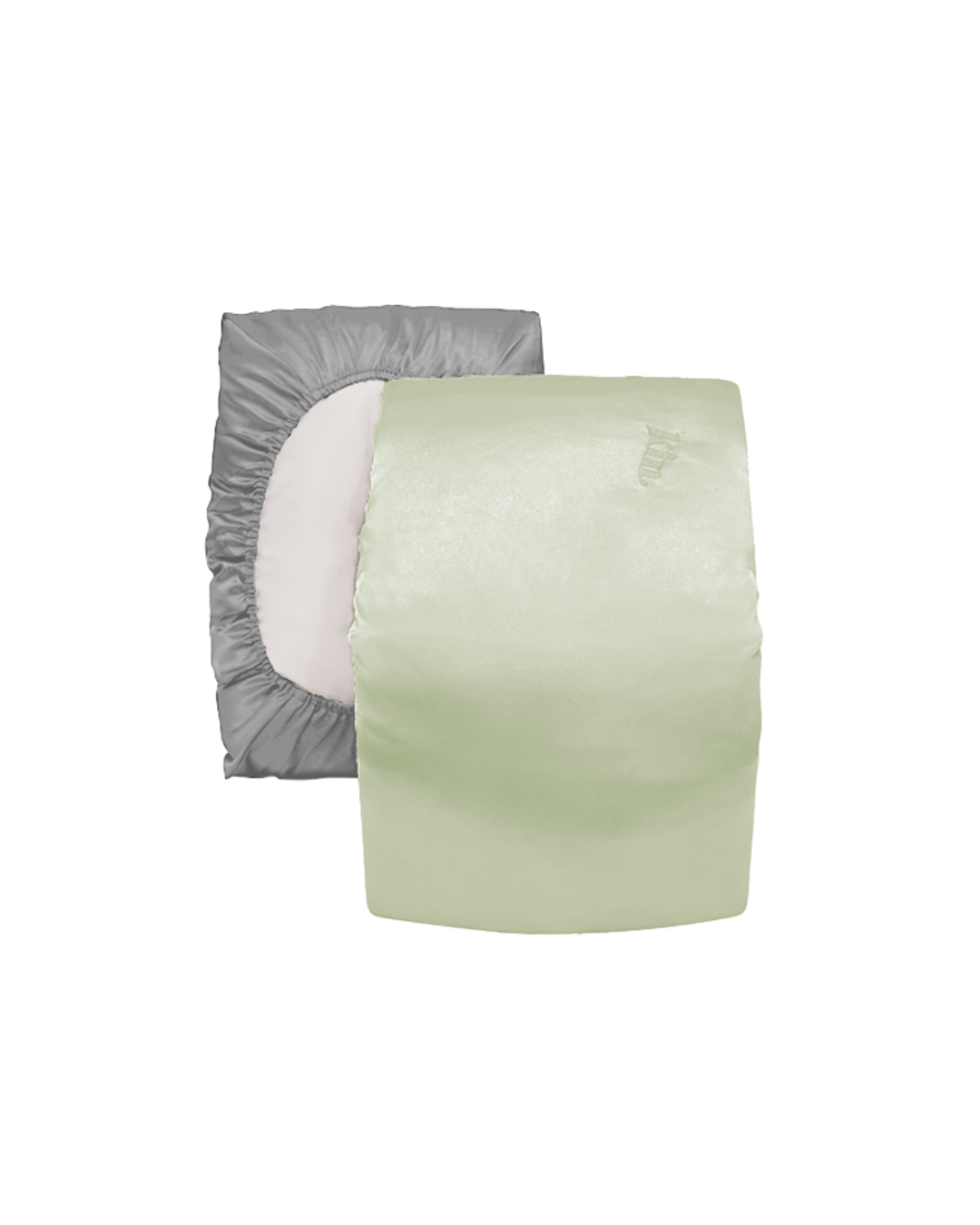 Sage Green Reversible Satin Bonnet Pillowcase