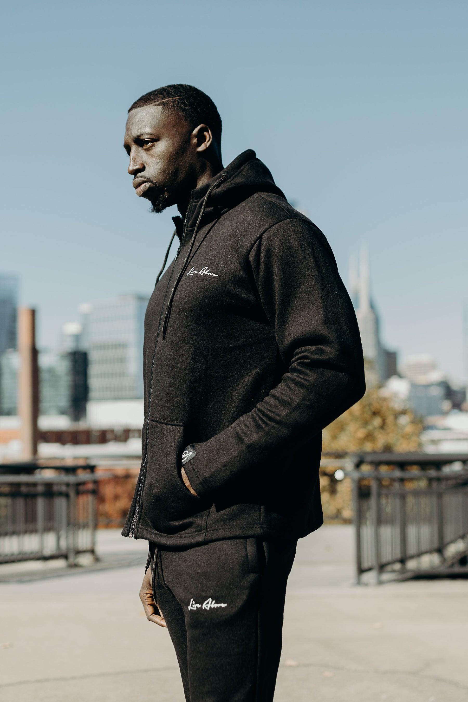 Cozy Live Above EYDSBL Hoodie V2- Black