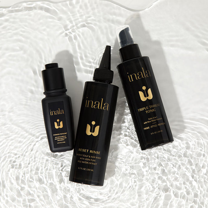 Rice Water Ritual Set - 3-Step Rice Water Hair Care System – Promotes Growth, Reduces Shedding, and Strengthens Strands