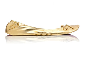 Metallic Gold Rollable Flats - The Shade Room Shop