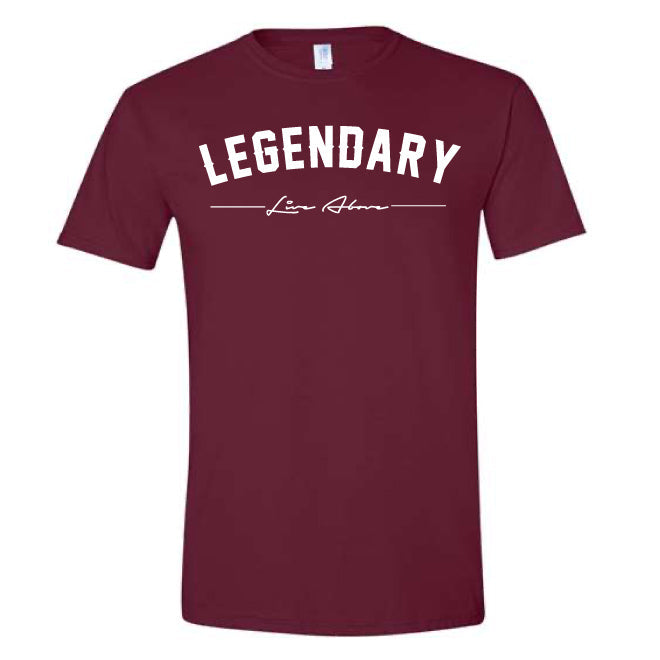 Legendary Tee- Maroon/White - The Shade Room Shop
