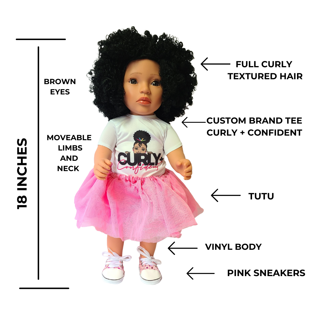 Beautiful Curly Me Leyla Biracial Doll