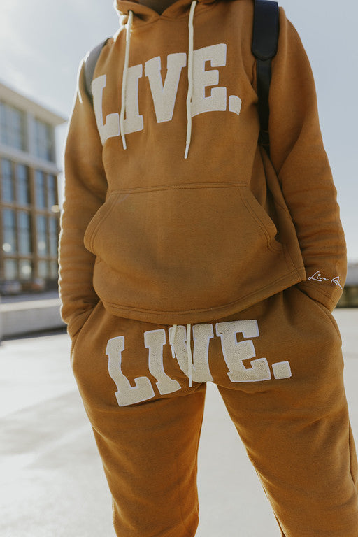 Live Chenille Joggers- Cookies and Cream - The Shade Room Shop