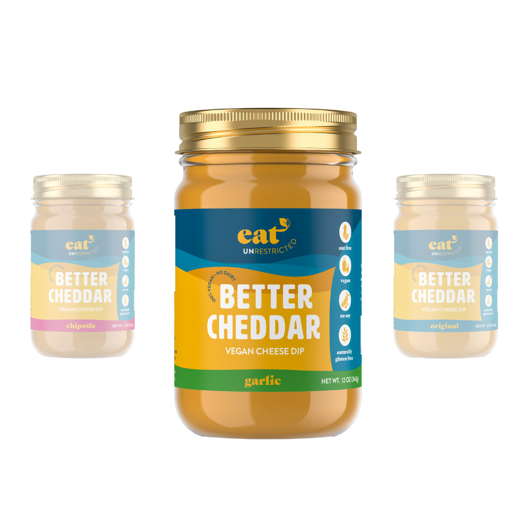 Garlic Better Cheddar - Vegan Cheese (9 Oz) - 3 Jar Set