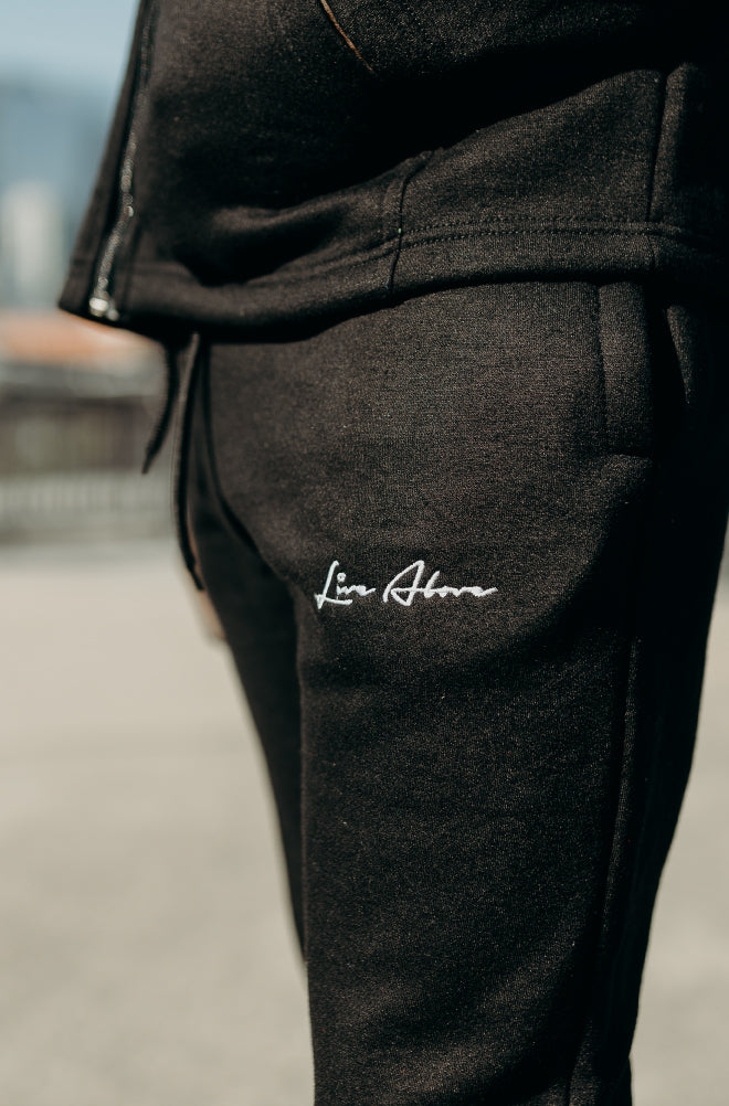 Cozy Live Above Joggers V2- Black - The Shade Room Shop