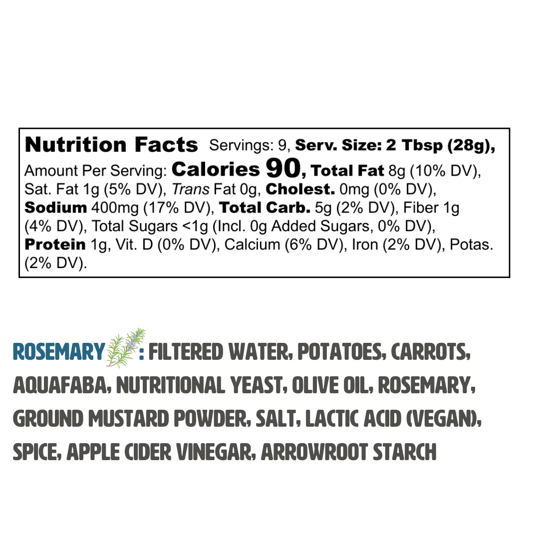 Rosemary Better Cheddar - Vegan Cheese (9 Oz) - 3 Jar Set