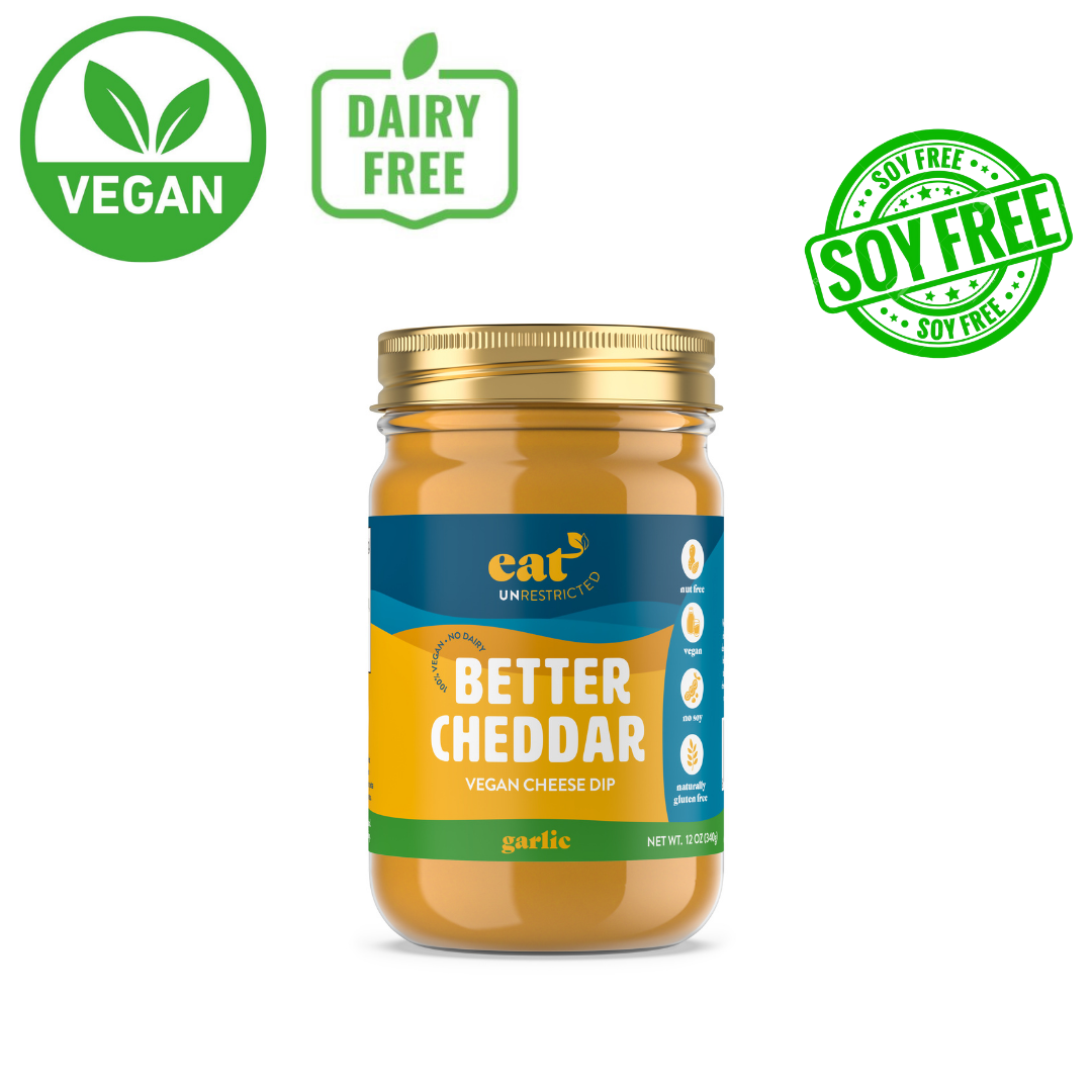 Garlic Better Cheddar - Vegan Cheese (9 Oz) - 3 Jar Set