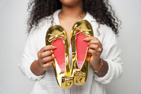 Metallic Gold Rollable Flats