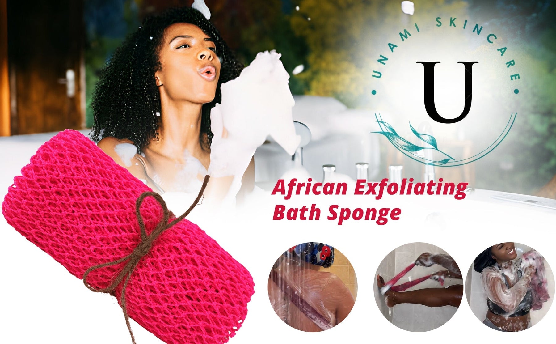 Herbal Infused African Exfoliating Net/Sponge