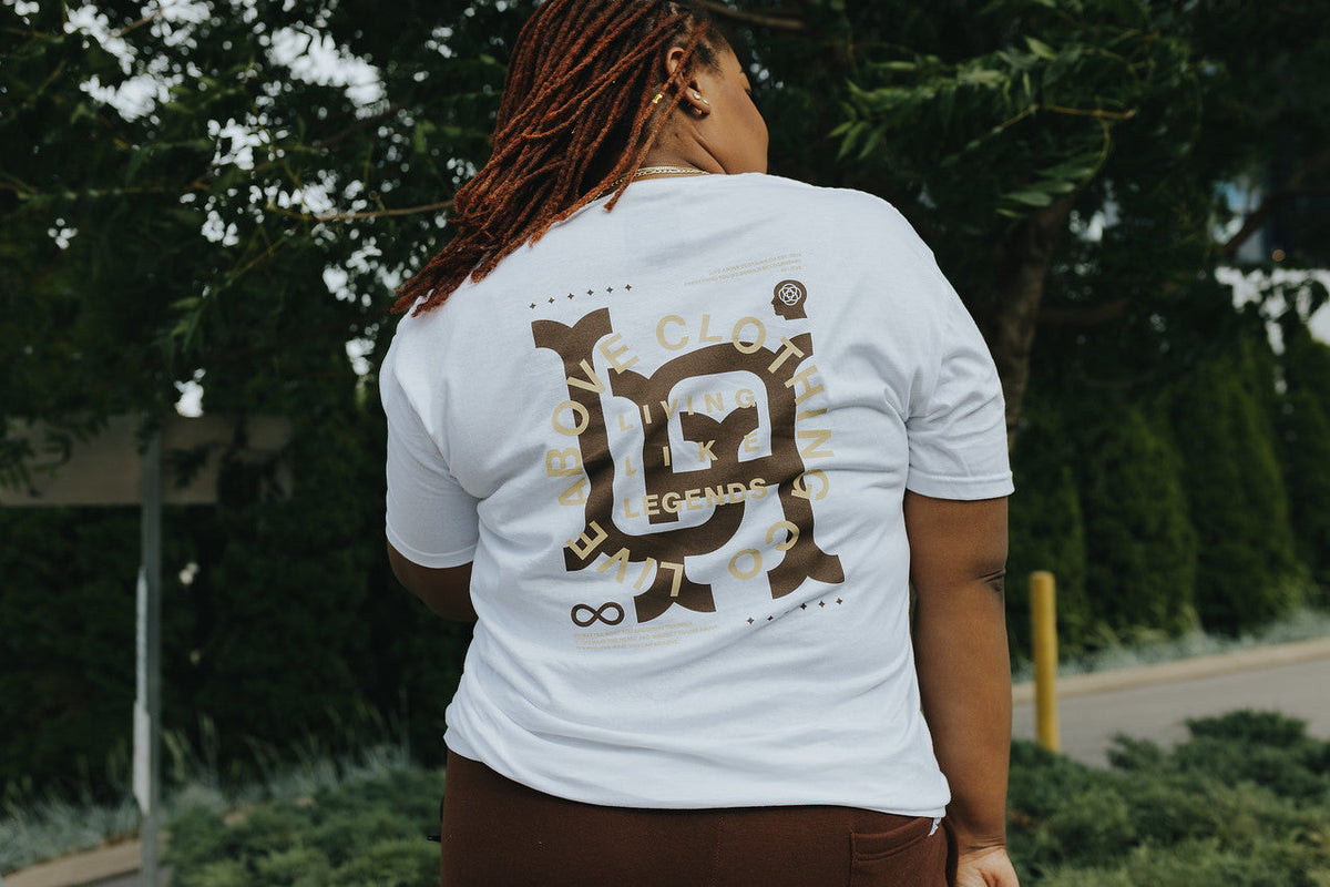 Like Legends Tee- Coffee Cream