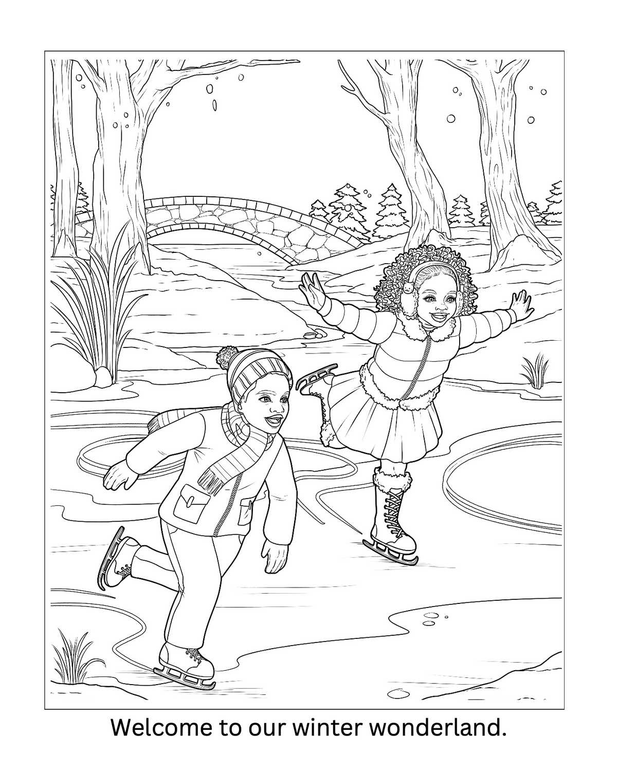 Let It Snow: A Christmas Kwanzaa Coloring Book