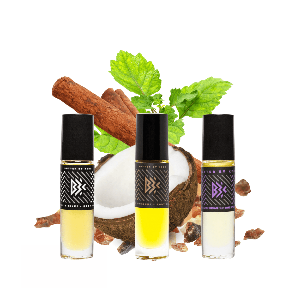 Three Essentials Spiced Wood & Musk Perfume Oil Trio
