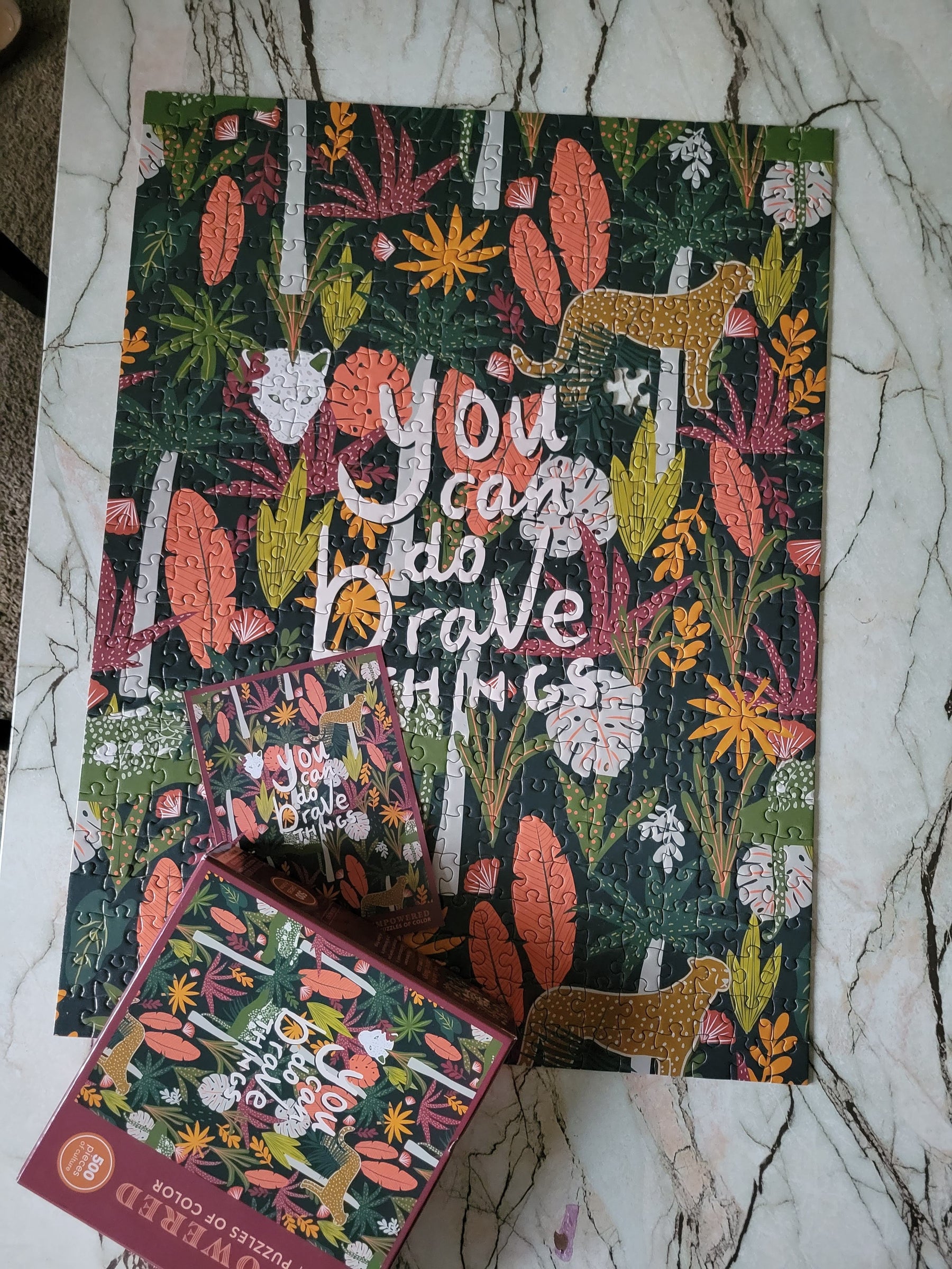 "You Can Do Brave Things" Puzzle + Mug Gift Set