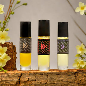 Three Essentials Spiced Wood & Musk Perfume Oil Trio