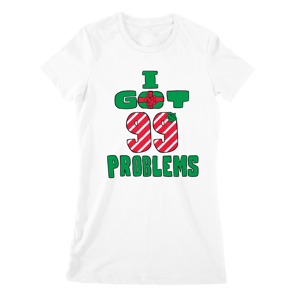 "99 Problems" Women's White Tee