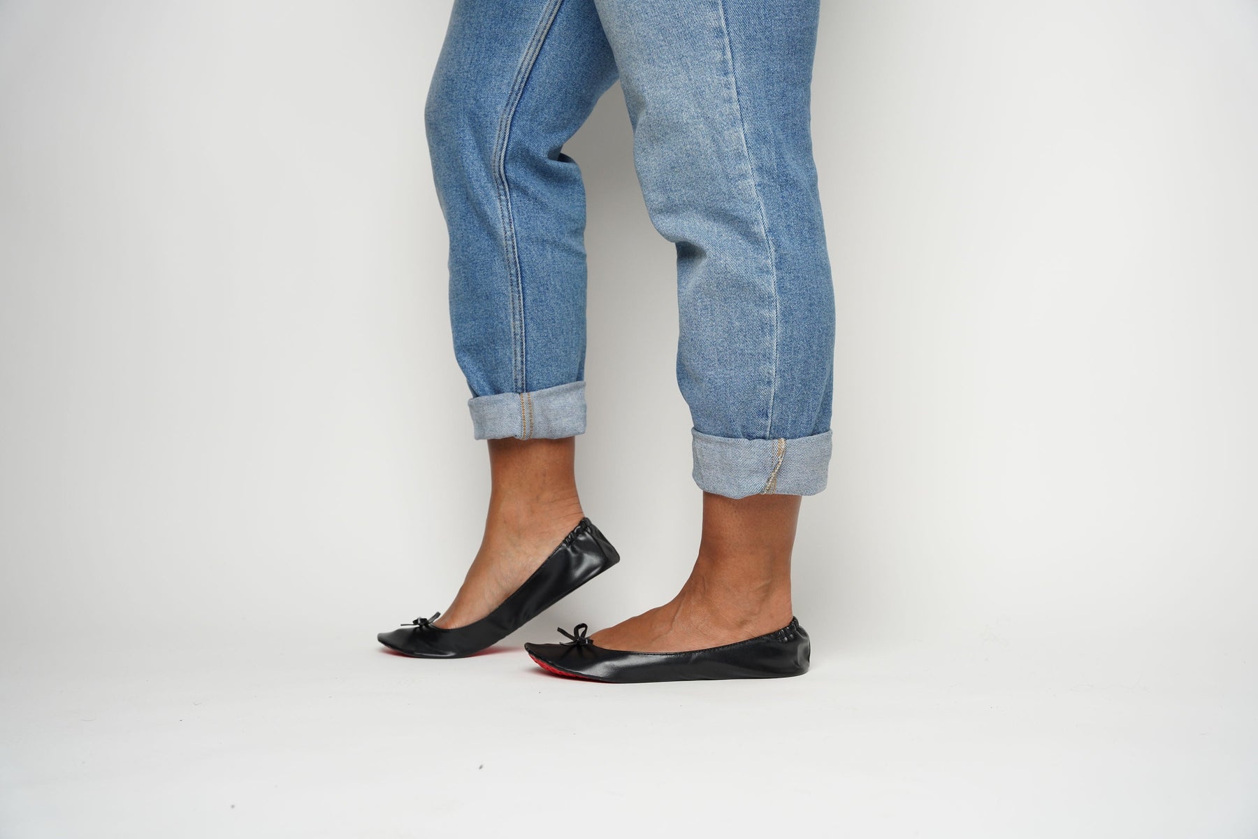 Matte Black Rollable Flats - The Shade Room Shop