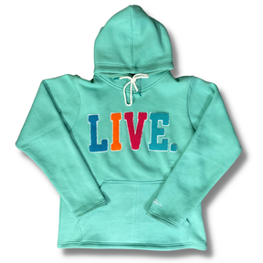 Live Chenille Hoodie- Teal