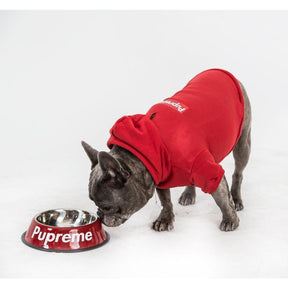 Pupreme Box Logo Hoodie | Dog Clothing - The Shade Room Shop