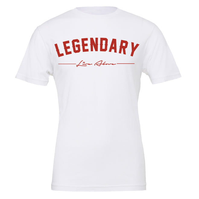Legendary Tee- White/Red - The Shade Room Shop