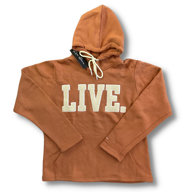 Live Chenille Hoodie-  Cookies and Cream - The Shade Room Shop