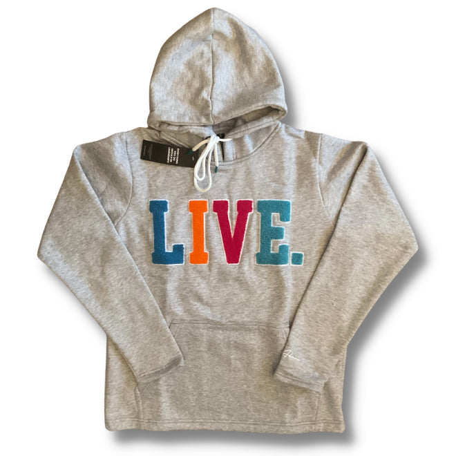 Live Chenille Hoodie- Heather Grey - The Shade Room Shop