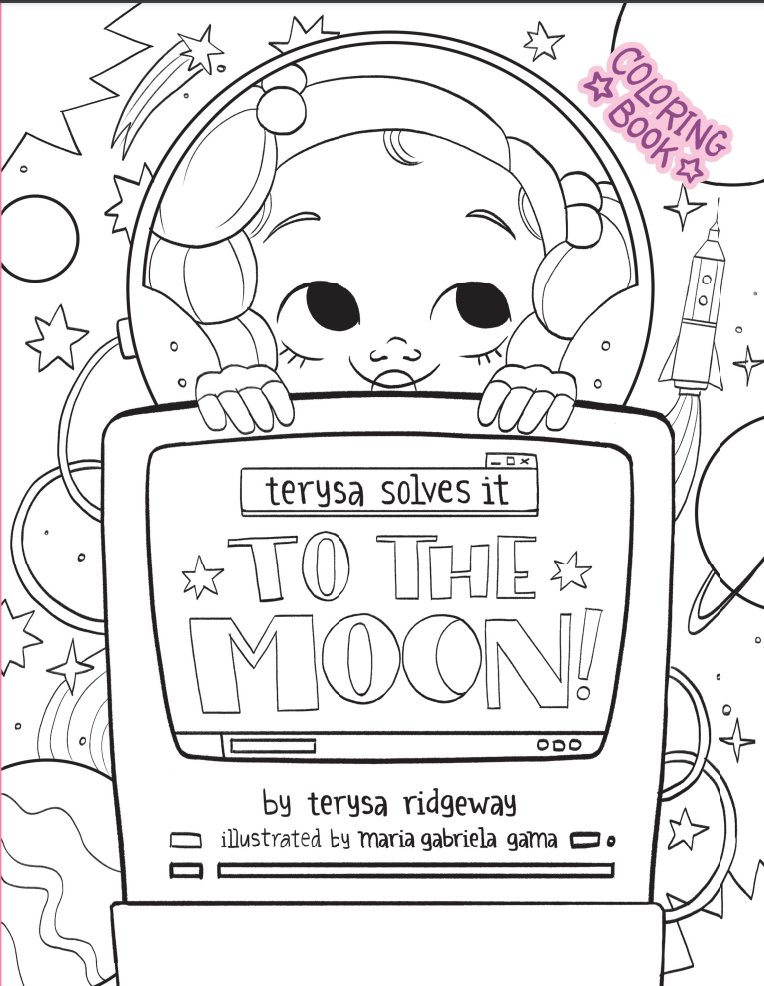 Coloring Book | to the Moon