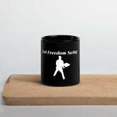 Let Freedom Swing Black Glossy Mug