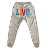 Live Chenille Joggers- Heather Grey - The Shade Room Shop
